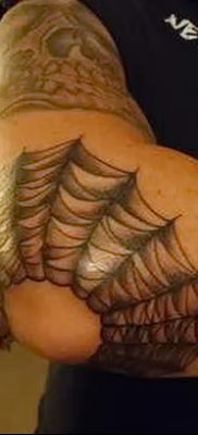 фото тату паутина на локте от 06.02.2018 №048 — tattoo spider web on elbow — tatufoto.com