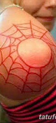 фото тату паутина на локте от 06.02.2018 №050 — tattoo spider web on elbow — tatufoto.com