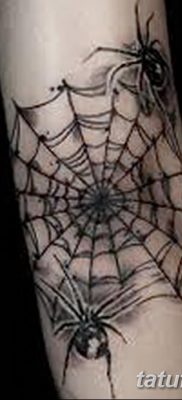 фото тату паутина на локте от 06.02.2018 №055 — tattoo spider web on elbow — tatufoto.com