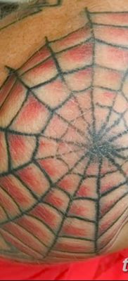 фото тату паутина на локте от 06.02.2018 №059 — tattoo spider web on elbow — tatufoto.com
