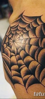 фото тату паутина на локте от 06.02.2018 №068 — tattoo spider web on elbow — tatufoto.com