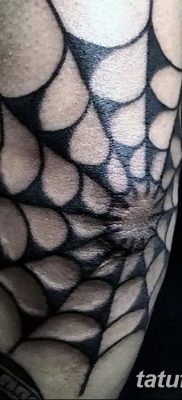 фото тату паутина на локте от 06.02.2018 №071 — tattoo spider web on elbow — tatufoto.com