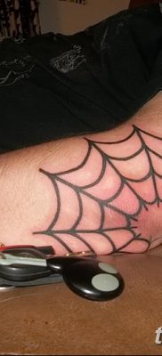 фото тату паутина на локте от 06.02.2018 №092 — tattoo spider web on elbow — tatufoto.com 48456235 684