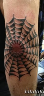 фото тату паутина на локте от 06.02.2018 №096 — tattoo spider web on elbow — tatufoto.com