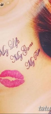 фото тату поцелуй от 21.02.2018 №003 — tattoo kiss — tatufoto.com