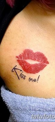 фото тату поцелуй от 21.02.2018 №010 — tattoo kiss — tatufoto.com