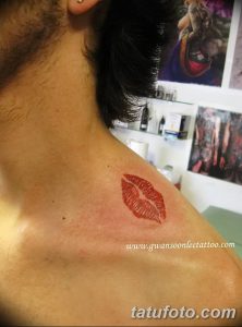 фото тату поцелуй от 21.02.2018 №021 - tattoo kiss - tatufoto.com