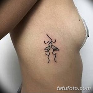 фото тату поцелуй от 21.02.2018 №023 - tattoo kiss - tatufoto.com