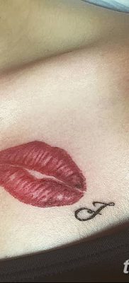 фото тату поцелуй от 21.02.2018 №034 — tattoo kiss — tatufoto.com