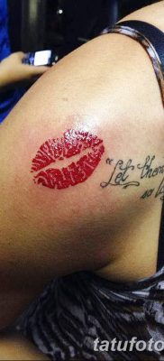 фото тату поцелуй от 21.02.2018 №090 — tattoo kiss — tatufoto.com