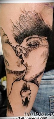 фото тату поцелуй от 21.02.2018 №093 — tattoo kiss — tatufoto.com