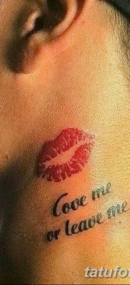 фото тату поцелуй от 21.02.2018 №110 — tattoo kiss — tatufoto.com