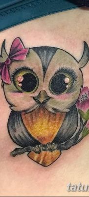фото тату сова для девушек от 19.02.2018 №010 — owl tattoo for girls — tatufoto.com