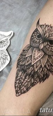 фото тату сова для девушек от 19.02.2018 №011 — owl tattoo for girls — tatufoto.com