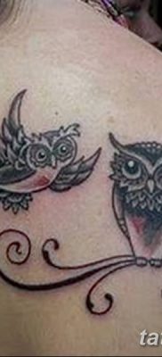 фото тату сова для девушек от 19.02.2018 №012 — owl tattoo for girls — tatufoto.com
