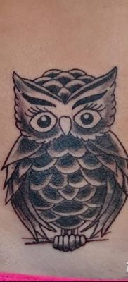 фото тату сова для девушек от 19.02.2018 №013 — owl tattoo for girls — tatufoto.com