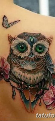 фото тату сова для девушек от 19.02.2018 №014 — owl tattoo for girls — tatufoto.com