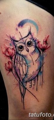 фото тату сова для девушек от 19.02.2018 №016 — owl tattoo for girls — tatufoto.com
