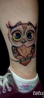 фото тату сова для девушек от 19.02.2018 №021 — owl tattoo for girls — tatufoto.com