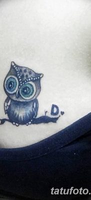 фото тату сова для девушек от 19.02.2018 №039 — owl tattoo for girls — tatufoto.com