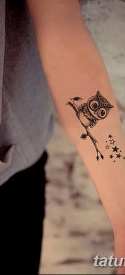 фото тату сова для девушек от 19.02.2018 №041 — owl tattoo for girls — tatufoto.com