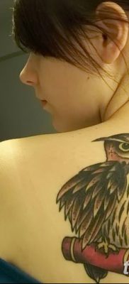 фото тату сова для девушек от 19.02.2018 №042 — owl tattoo for girls — tatufoto.com