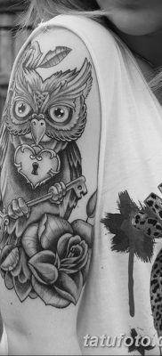 фото тату сова для девушек от 19.02.2018 №044 — owl tattoo for girls — tatufoto.com