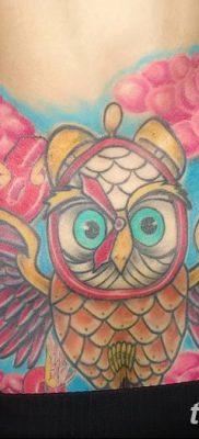 фото тату сова для девушек от 19.02.2018 №047 — owl tattoo for girls — tatufoto.com