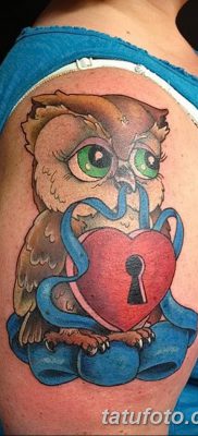фото тату сова для девушек от 19.02.2018 №051 — owl tattoo for girls — tatufoto.com
