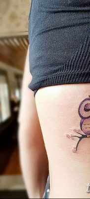 фото тату сова для девушек от 19.02.2018 №052 — owl tattoo for girls — tatufoto.com
