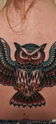 фото тату сова для девушек от 19.02.2018 №053 — owl tattoo for girls — tatufoto.com