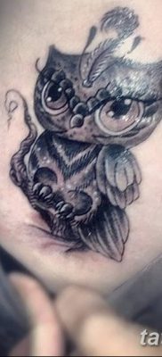 фото тату сова для девушек от 19.02.2018 №062 — owl tattoo for girls — tatufoto.com