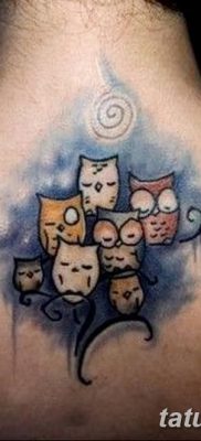 фото тату сова для девушек от 19.02.2018 №065 — owl tattoo for girls — tatufoto.com
