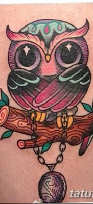фото тату сова для девушек от 19.02.2018 №066 — owl tattoo for girls — tatufoto.com