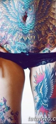 фото тату сова для девушек от 19.02.2018 №068 — owl tattoo for girls — tatufoto.com