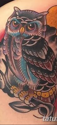 фото тату сова для девушек от 19.02.2018 №069 — owl tattoo for girls — tatufoto.com
