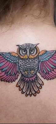 фото тату сова для девушек от 19.02.2018 №076 — owl tattoo for girls — tatufoto.com