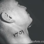 фото Тату на шее 1703 от 26.04.2018 №003 - Tattoo on the neck 1703 - tatufoto.com