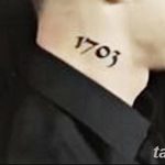 фото Тату на шее 1703 от 26.04.2018 №005 - Tattoo on the neck 1703 - tatufoto.com