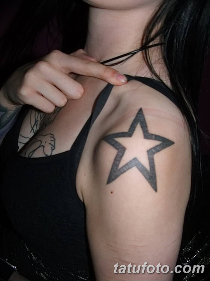 фото тату Пятиконечная звезда от 23.03.2018 №059 - tattoo Five-pointed star - tatufoto.com