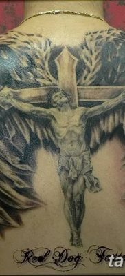 фото тату ангел с крыльями от 07.03.2018 №001 — angel tattoo with wings — tatufoto.com