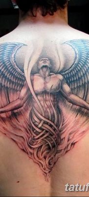 фото тату ангел с крыльями от 07.03.2018 №005 — angel tattoo with wings — tatufoto.com