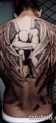 фото тату ангел с крыльями от 07.03.2018 №011 — angel tattoo with wings — tatufoto.com