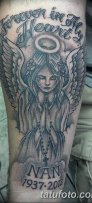 фото тату ангел с крыльями от 07.03.2018 №027 — angel tattoo with wings — tatufoto.com