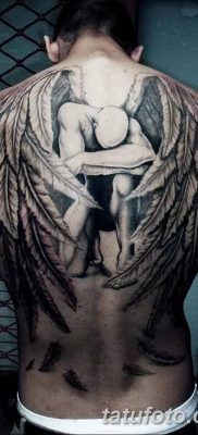 фото тату ангел с крыльями от 07.03.2018 №034 — angel tattoo with wings — tatufoto.com