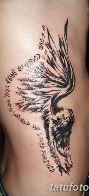 фото тату ангел с крыльями от 07.03.2018 №044 — angel tattoo with wings — tatufoto.com