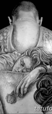 фото тату ангел с крыльями от 07.03.2018 №070 — angel tattoo with wings — tatufoto.com
