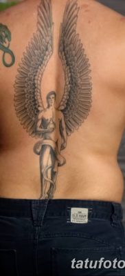 фото тату ангел с крыльями от 07.03.2018 №077 — angel tattoo with wings — tatufoto.com