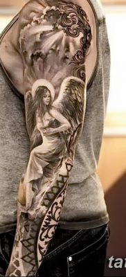 фото тату ангел с крыльями от 07.03.2018 №082 — angel tattoo with wings — tatufoto.com