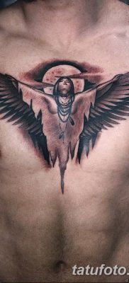 фото тату ангел с крыльями от 07.03.2018 №086 — angel tattoo with wings — tatufoto.com